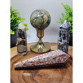 Fluorite Septarian Ocean Jasper Sphere Leopard Jasper Scepter Set 2lbs