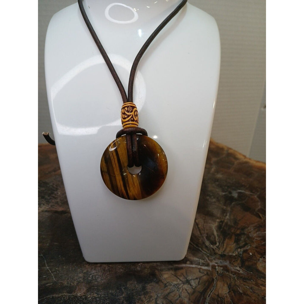 Tiger Eye Necklace Handmade by CrystalCloudCompany