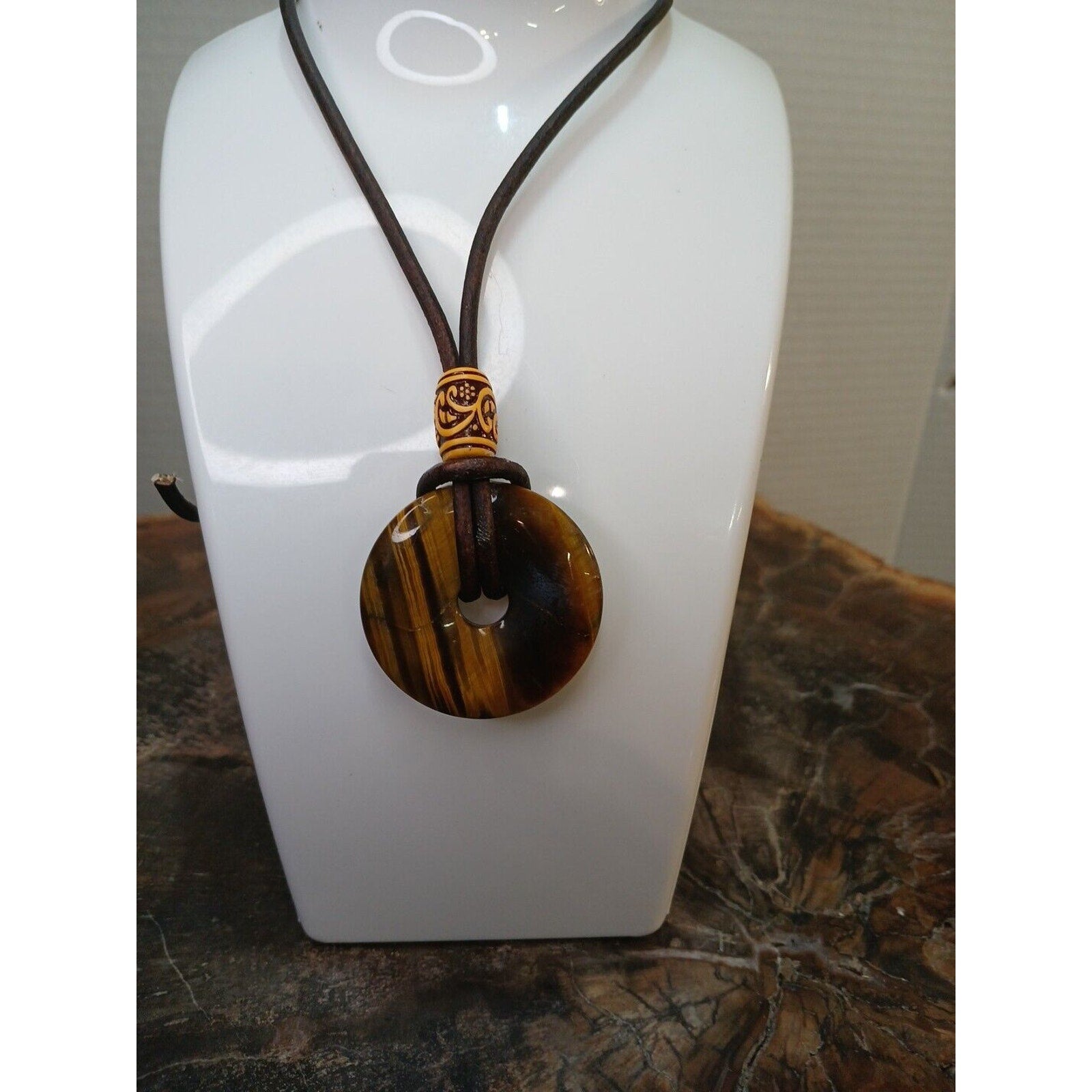 Tiger Eye Necklace Handmade by CrystalCloudCompany