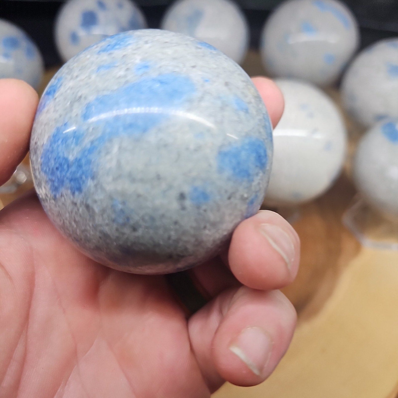 Lazurite Crystal Quartz sphere by CrystalCloud Company