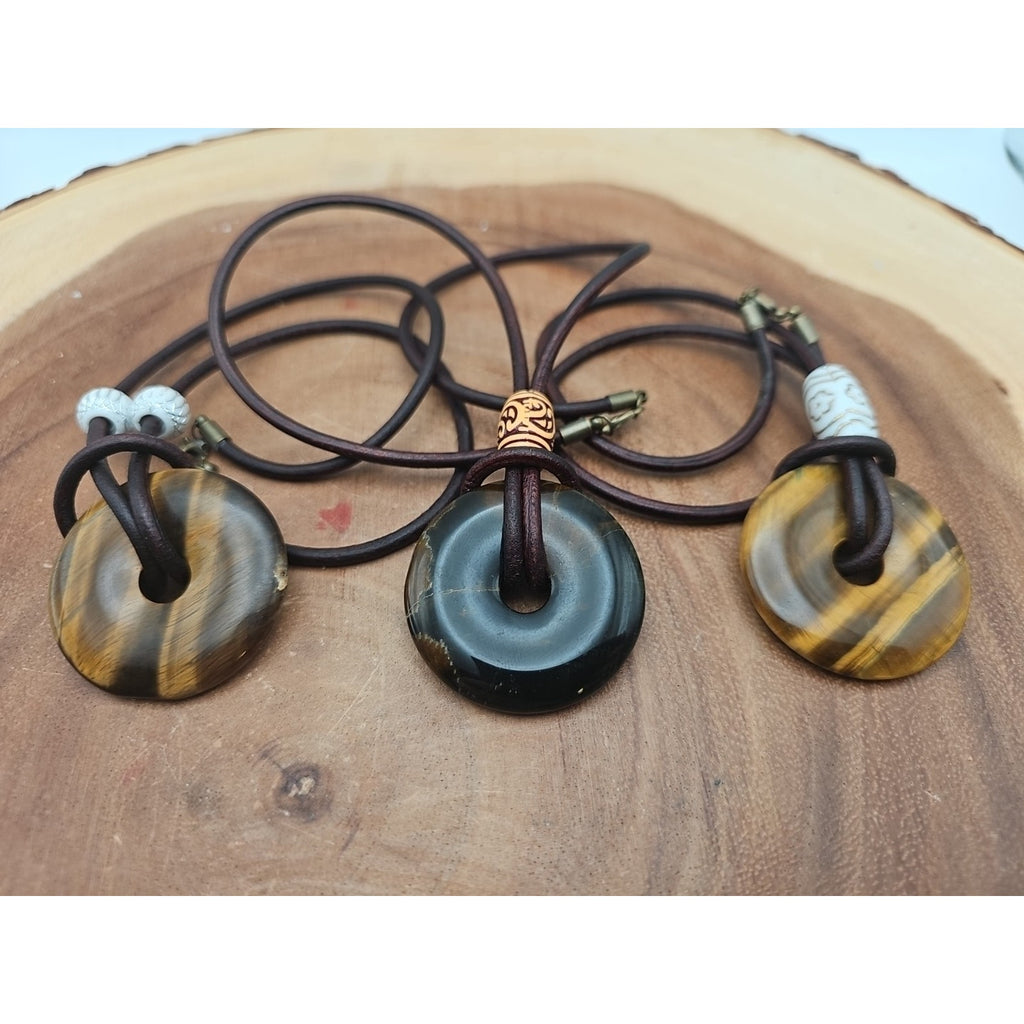 Tigers Eye Necklace 16in 1each Handmade To Order by CrystalCloud Company