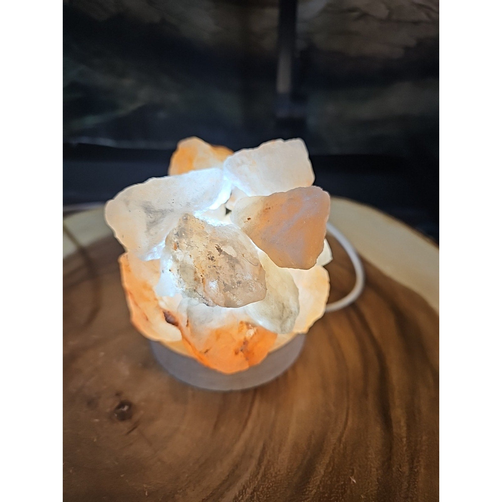 Himalayan sea salt lamp Handmade by CrystalCloud Company