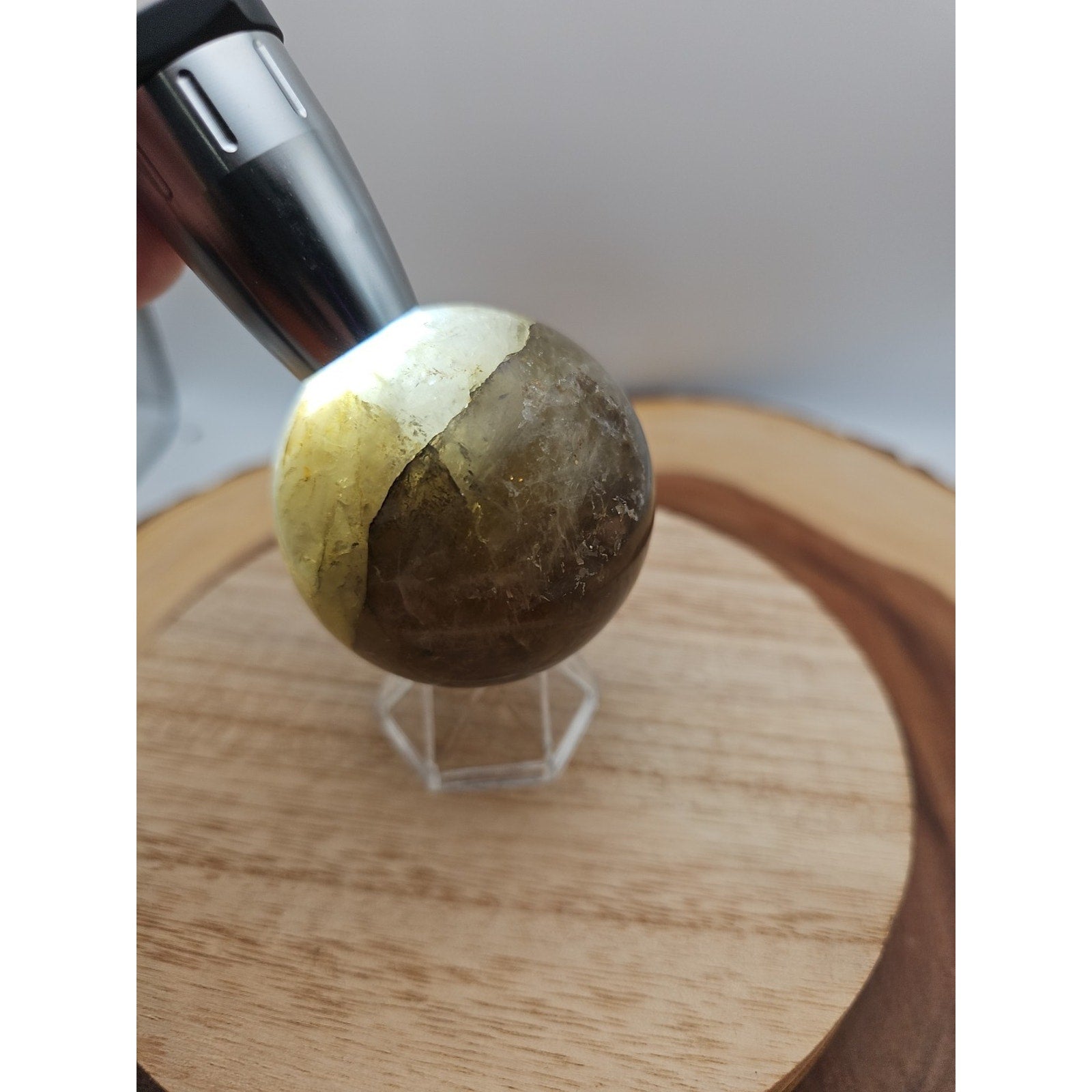 Smoky quartz sphere 60mm 260grams by CrystalCloud Company