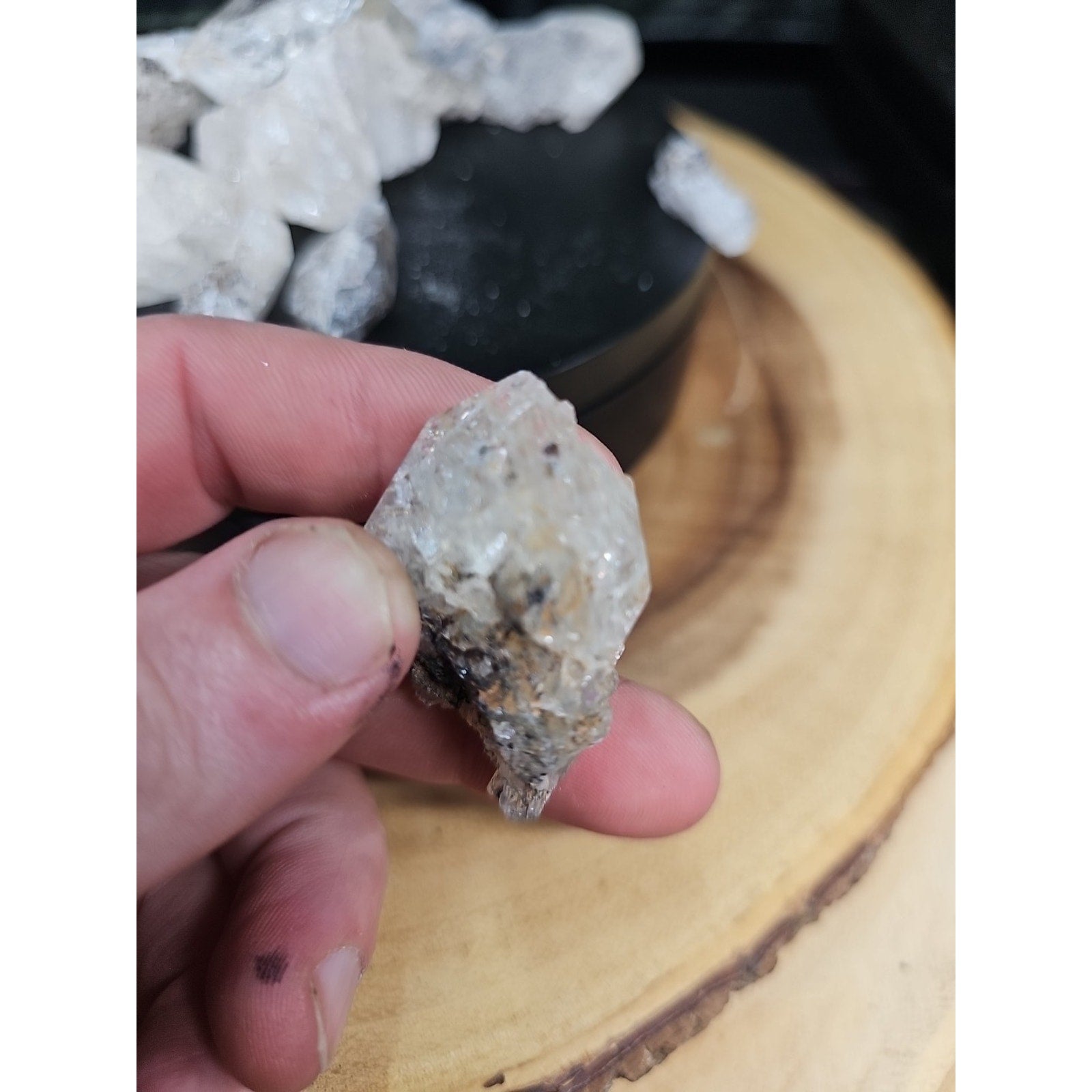 Natural Quartz Crystal pieces from Fonda, NY (aka Herkimer Diamond) 235grams by CrystalCloud Company