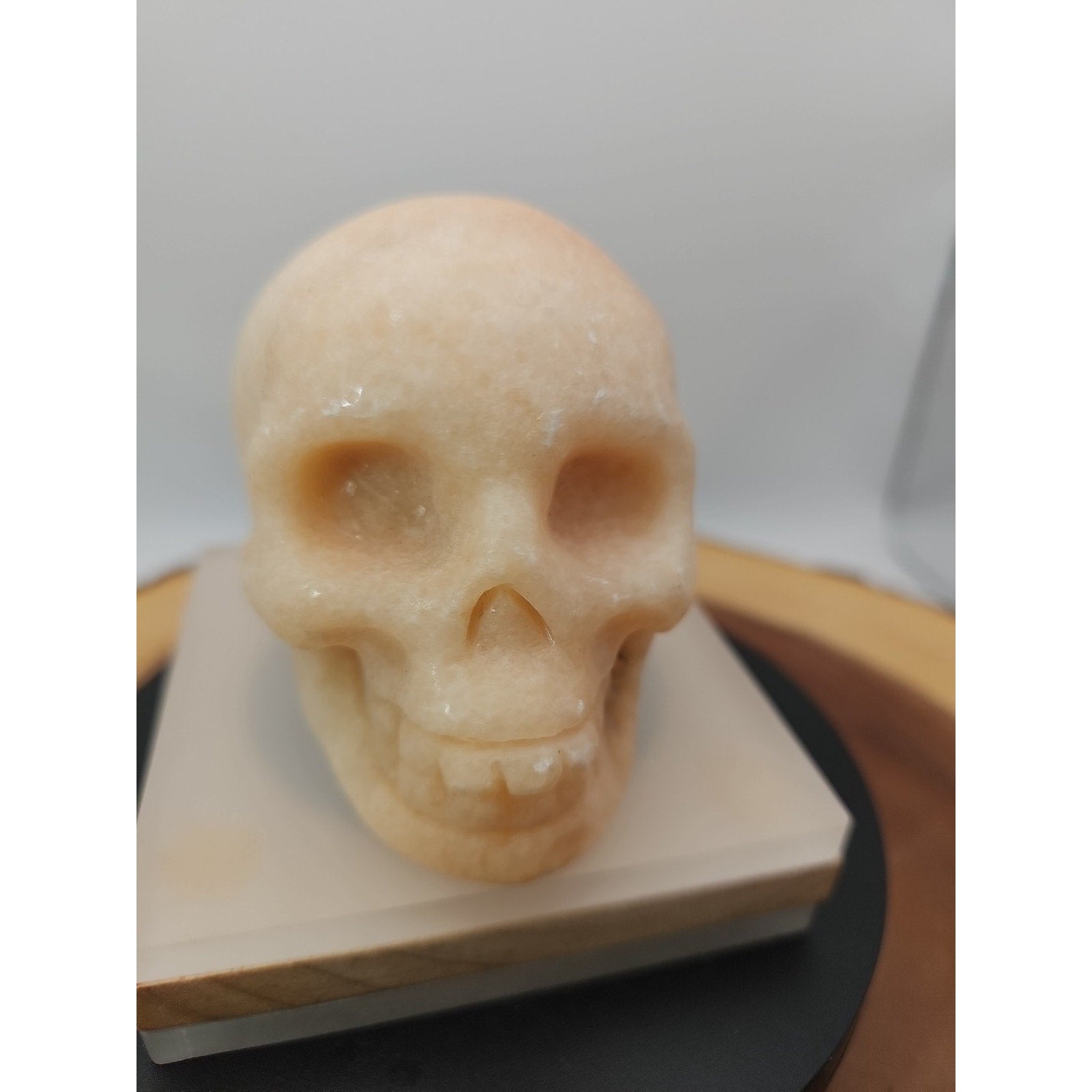 1.56 Natural sunstone Skull Crystal Carving Mixed Stones Healing by CrystalCloud Company