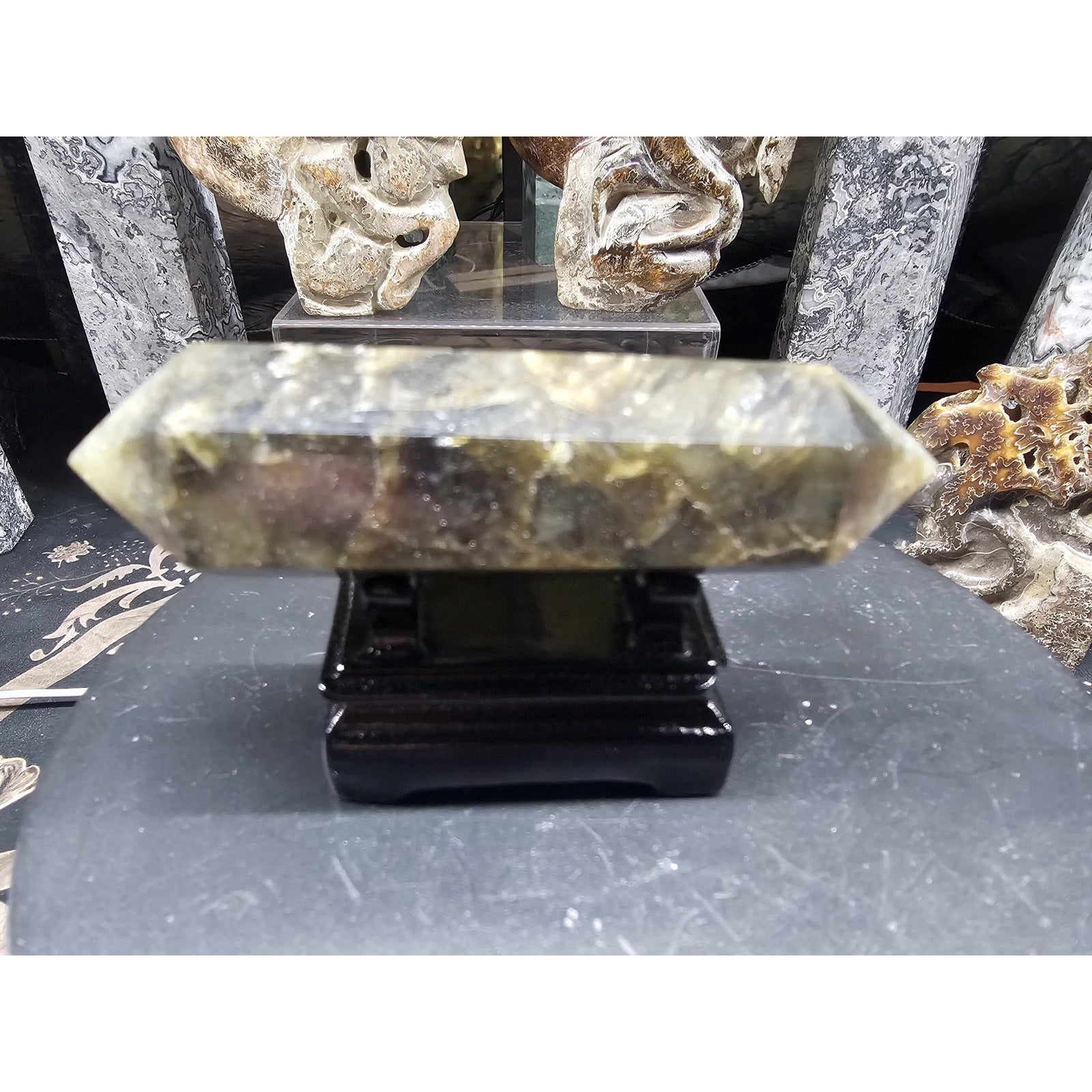 Labradorite double points by CrystalCloud Company