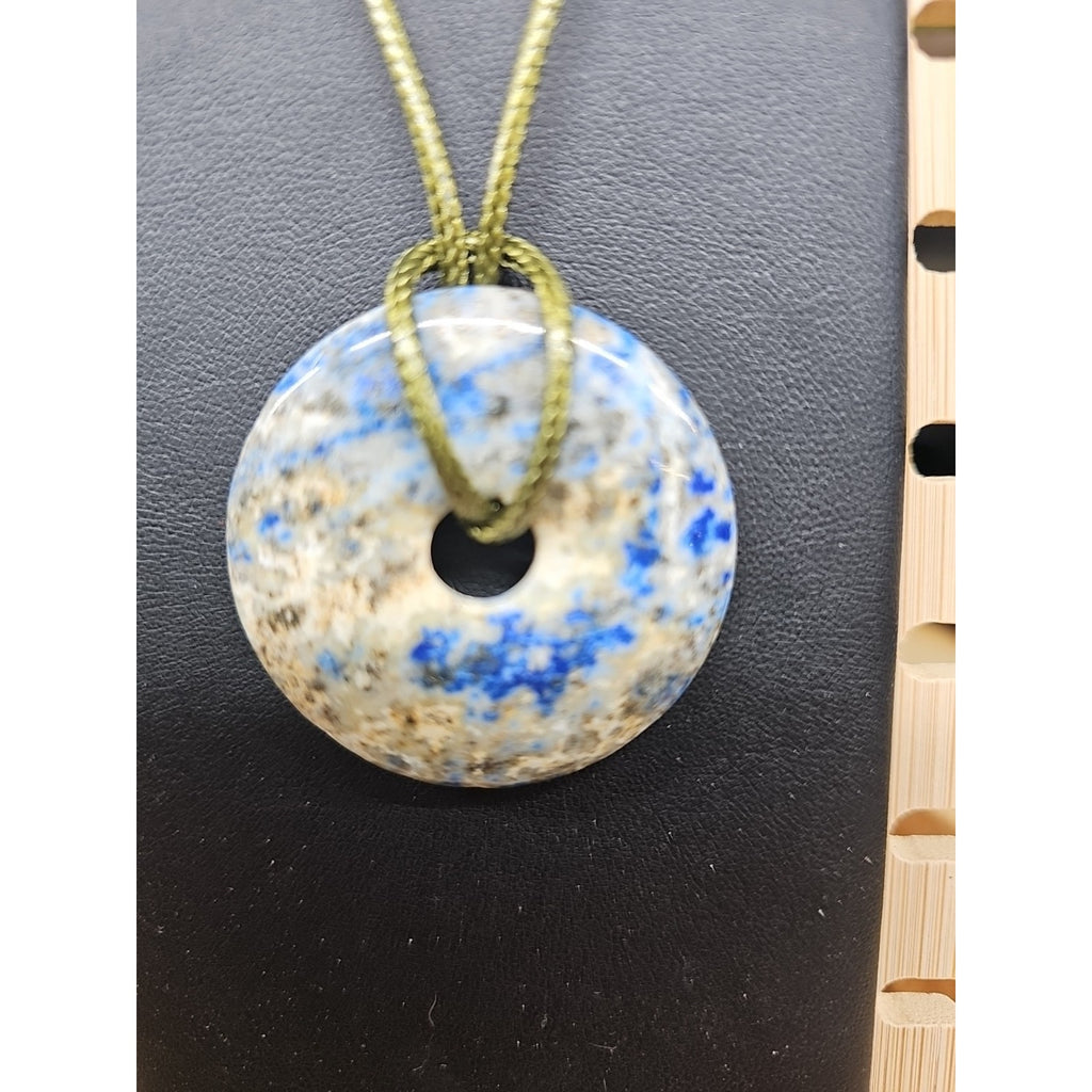 lapis lazuli necklace 16 In Cord by CrystalCloud Company
