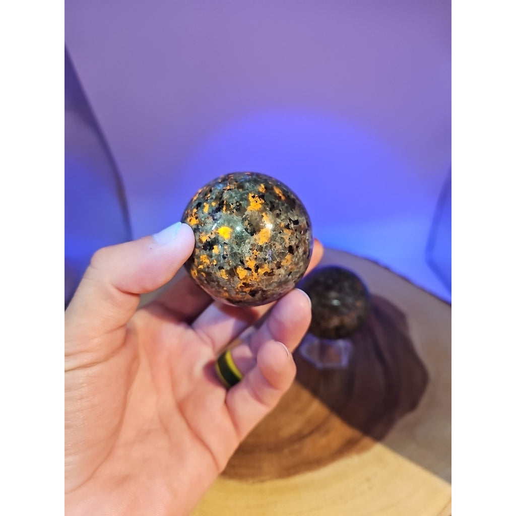 Yooperlite Stone Sphere 55mm 1 Each by CrystalCloud Company