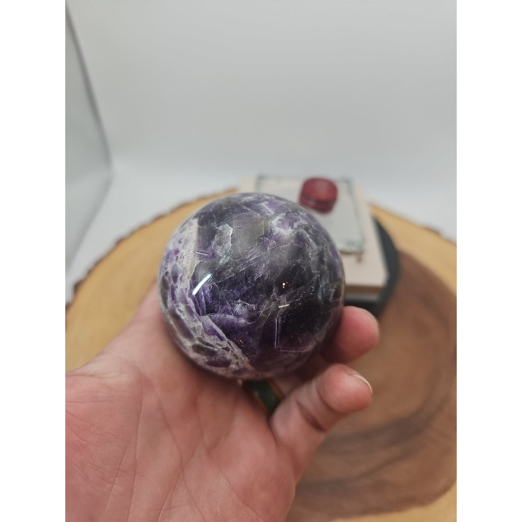 Madagascar Amethyst Crystal Sphere — 373g, 61mm, Collector's Piece | CrystalCloud Company by CrystalCloud Company