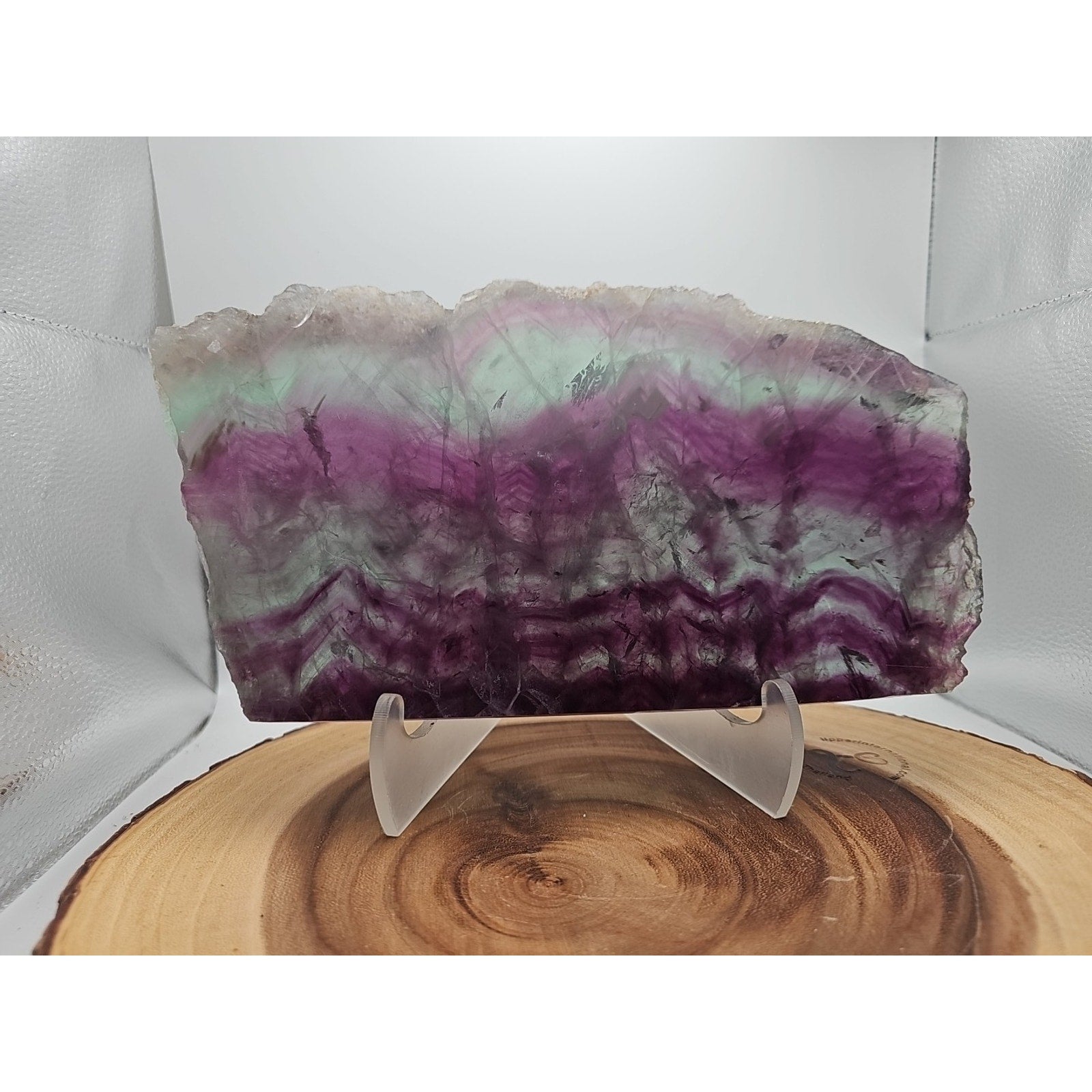 5.7LB Natural Fluorite Quartz Crystal Sheet - Vitreous Mineral Specimen | CrystalCloud Company by CrystalCloud Company