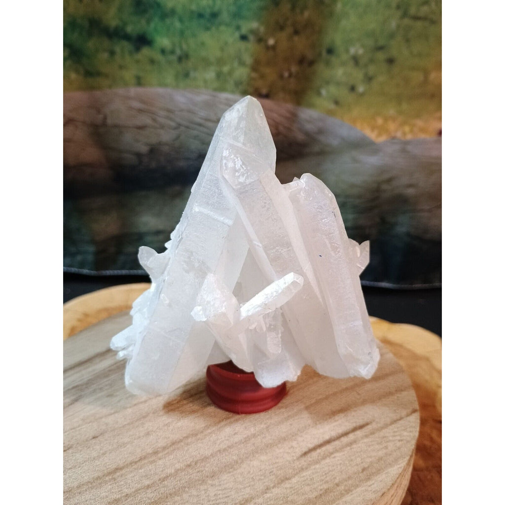 0.6LB Rainbow Aqua Aura Quartz Crystal Cluster Points Titanium Coating by CrystalCloud Company