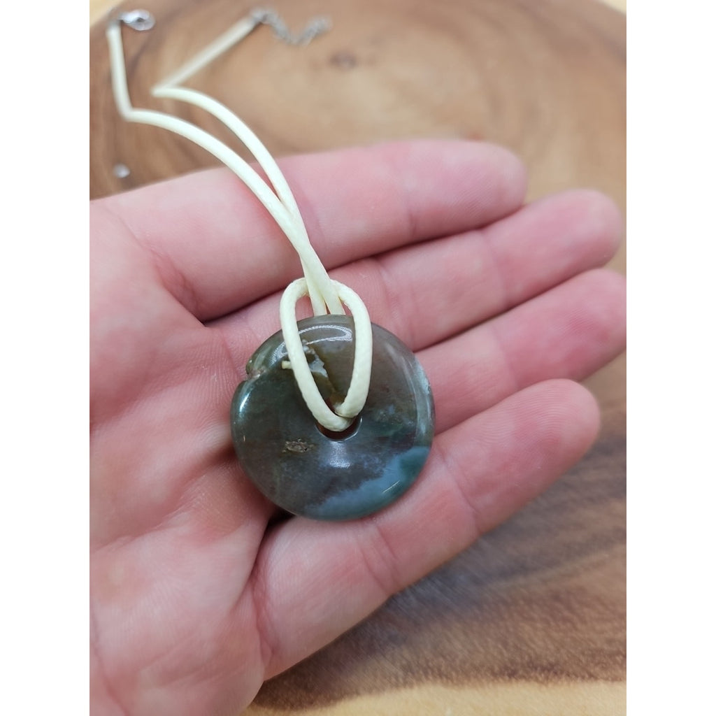 Lucky Pendant 16in Cord Necklace by CrystalCloud Company
