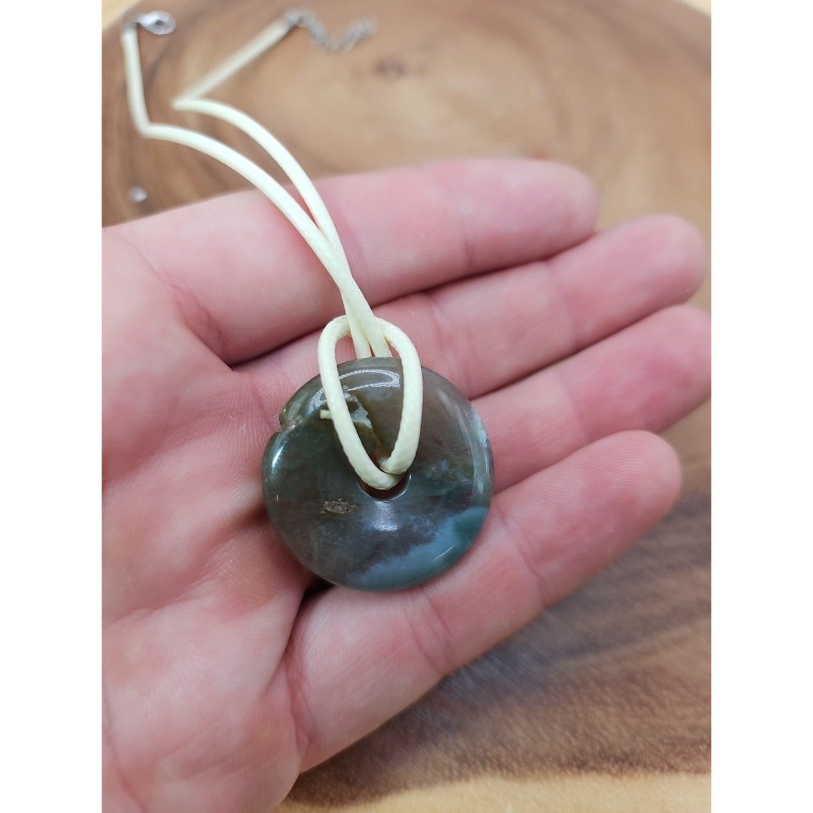Lucky Pendant 16in Cord Necklace by CrystalCloud Company