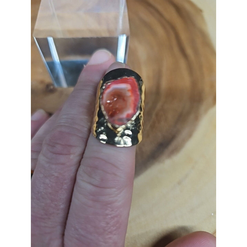 Agate Adjustable Ring by CrystalCloud Company