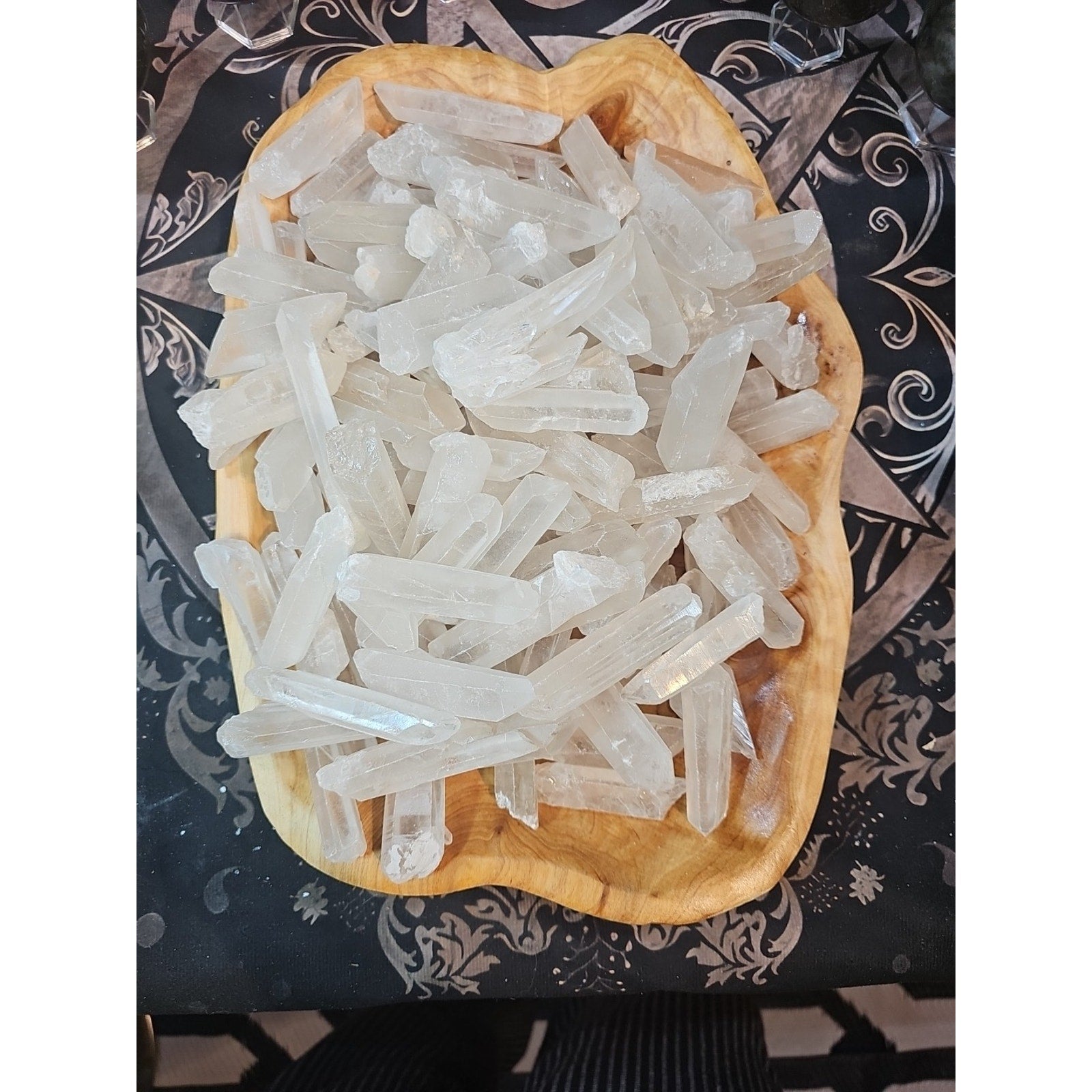 1lb Natural Clear Quartz Crystal Points Original Stones Brazil by CrystalCloud Company