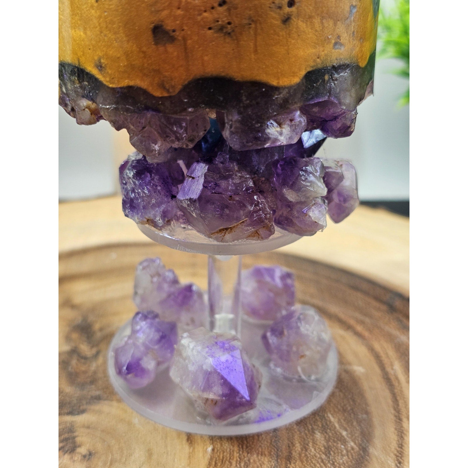 Jewelry Cup made of resin and amethyst from Brazil by CrystalCloud Company