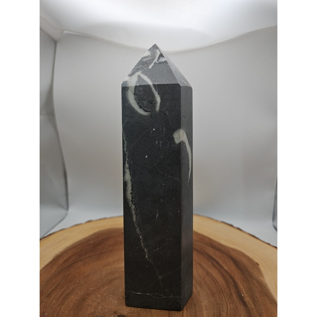 3.14lb 1000 Eye Jasper Quartz Tower 9in Tall Has Chip On Top by CrystalCloud Company