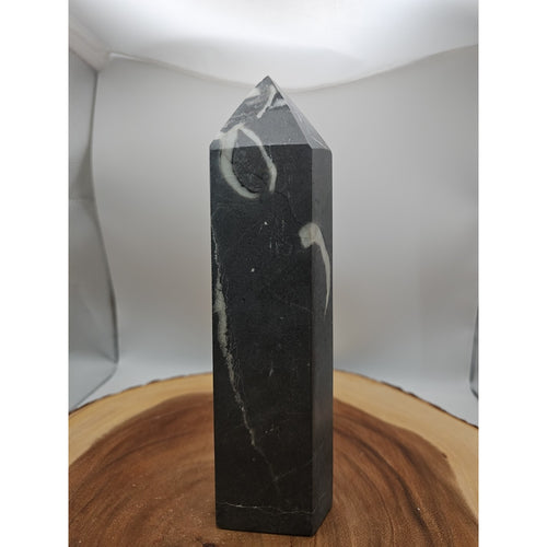 3.14lb 1000 Eye Jasper Quartz Tower 9in Tall Has Chip On Top by CrystalCloud Company