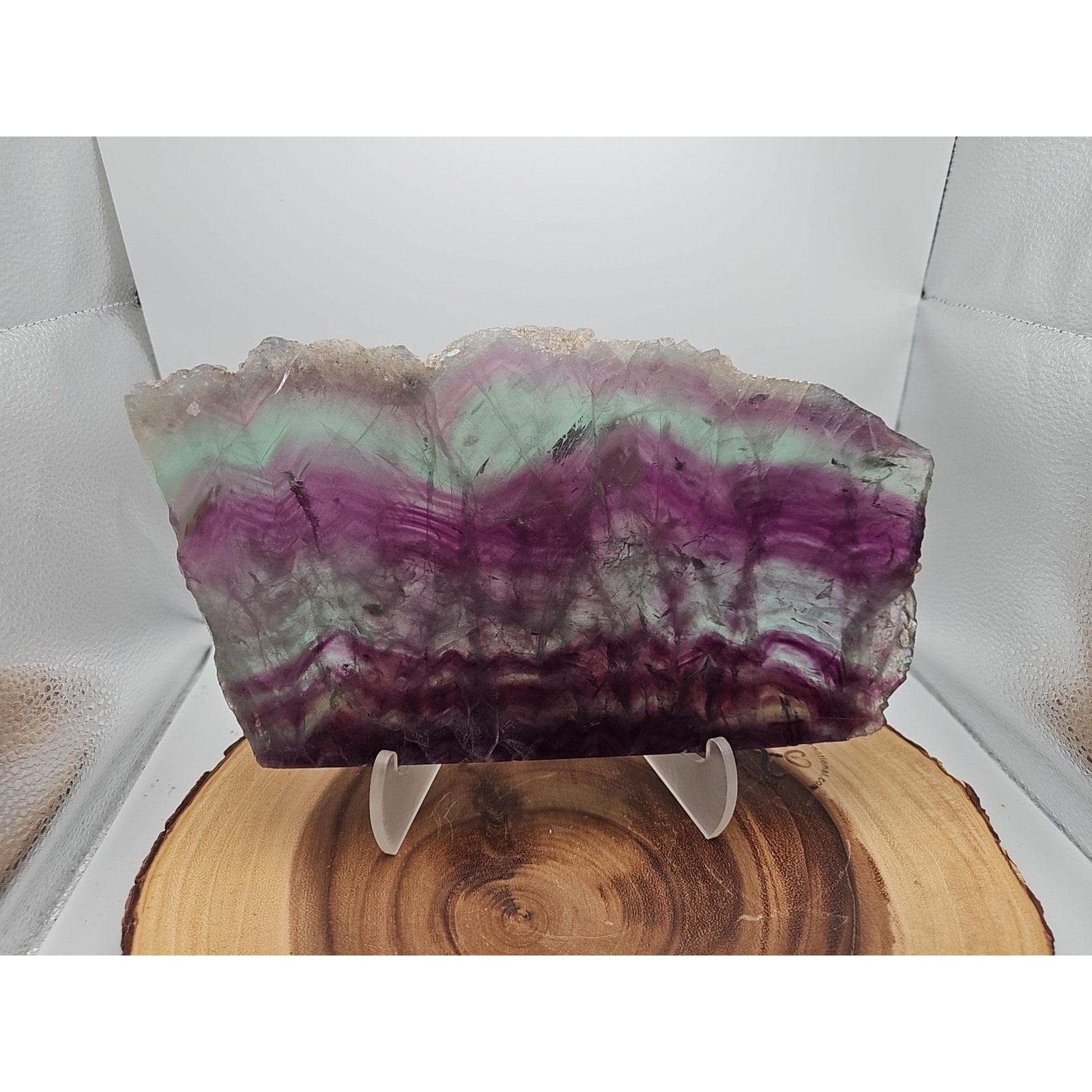 5.7LB Natural Fluorite Quartz Crystal Sheet - Vitreous Mineral Specimen | CrystalCloud Company by CrystalCloud Company
