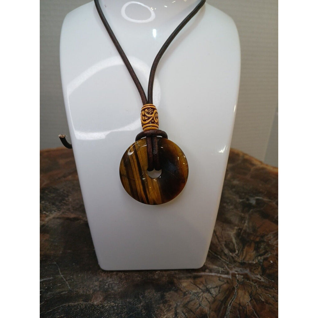 Tiger Eye Necklace Handmade by CrystalCloudCompany