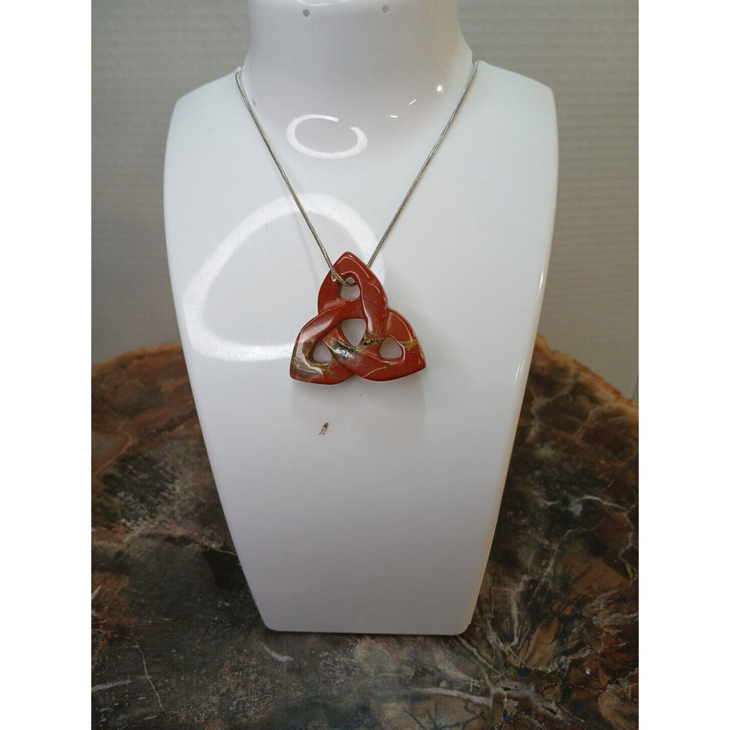 Ocean Jasper Agate Necklace W/925 Silver Chain by CrystalCloud Company