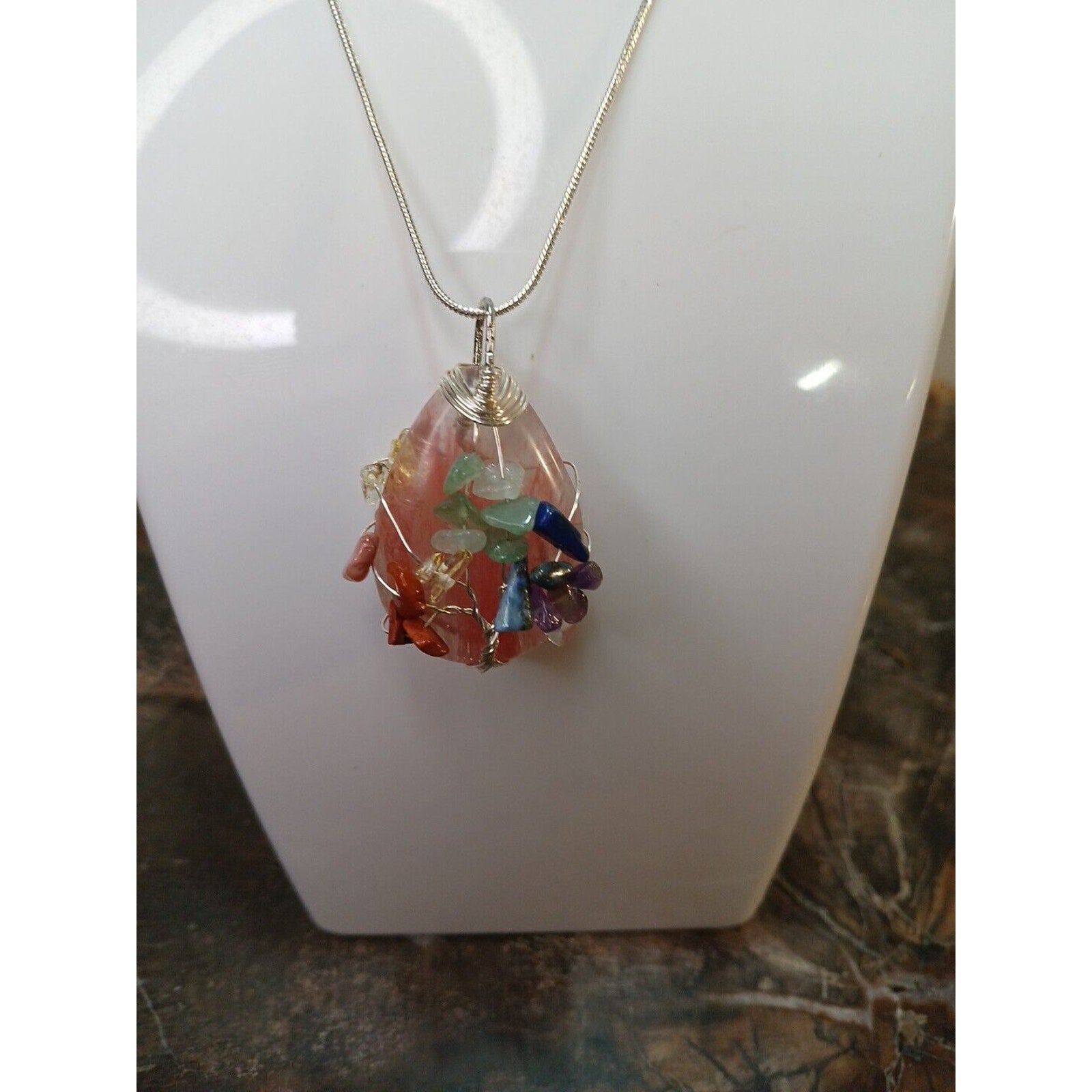 Natural Crystal Necklace by CrystalCloudCompany