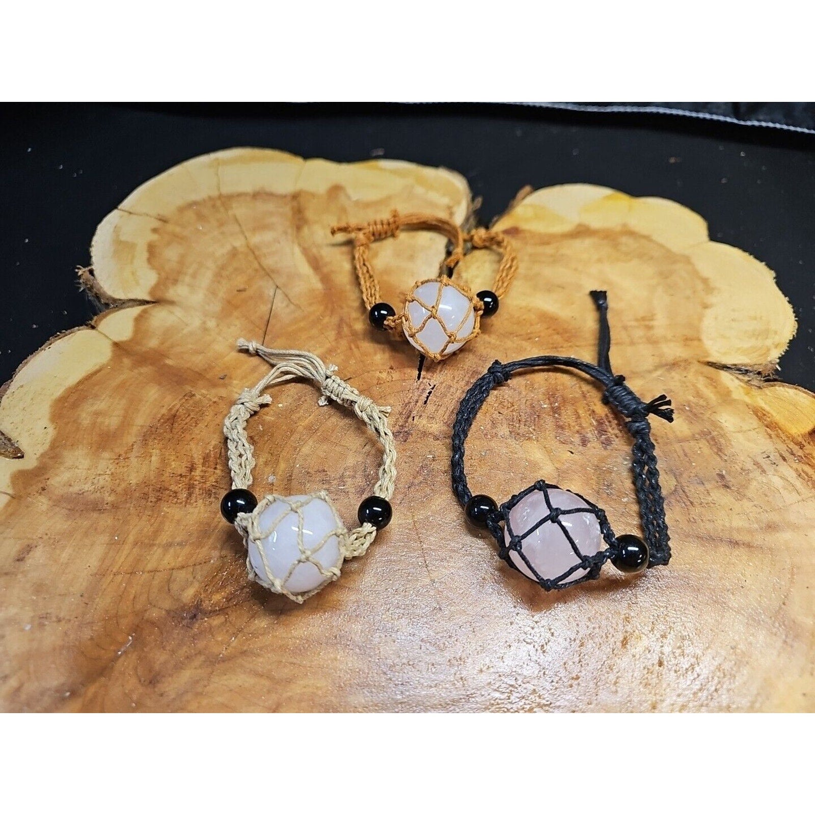 Rose Quartz Bracelet 1 each by CrystalCloud Company