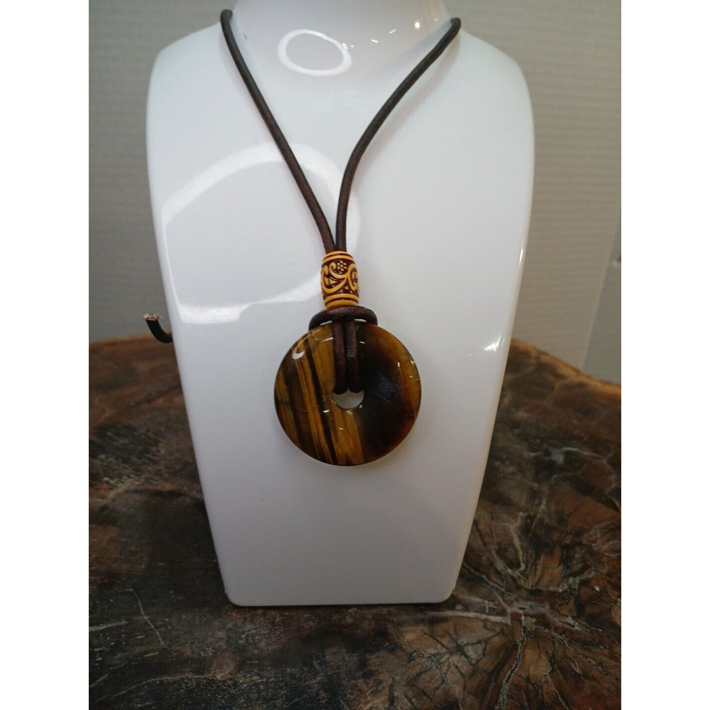Tiger Eye Necklace Handmade by CrystalCloudCompany