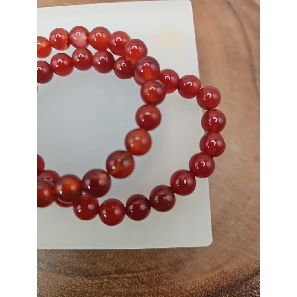 1 Carnelian Crystal Bracelet 8mm by CrystalCloud Company