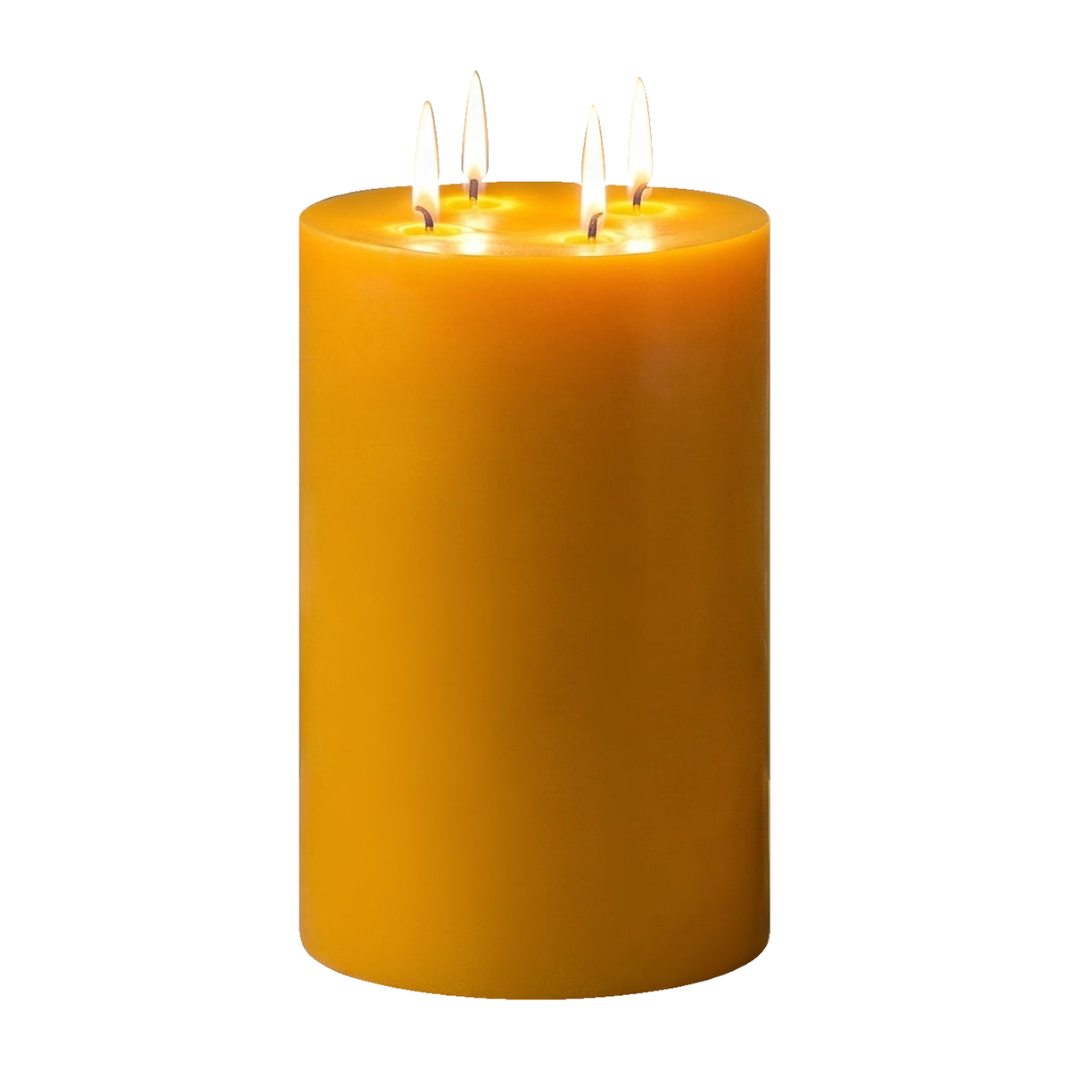 6x9" Yellow Beeswax Pillar Candle