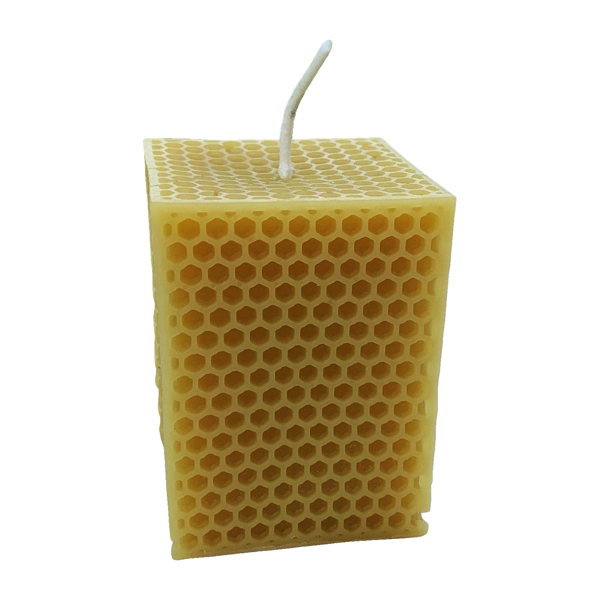 Honeycomb Beeswax Square Pillar Candle