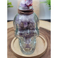 Skull & quartz cross by CrystalCloud Company