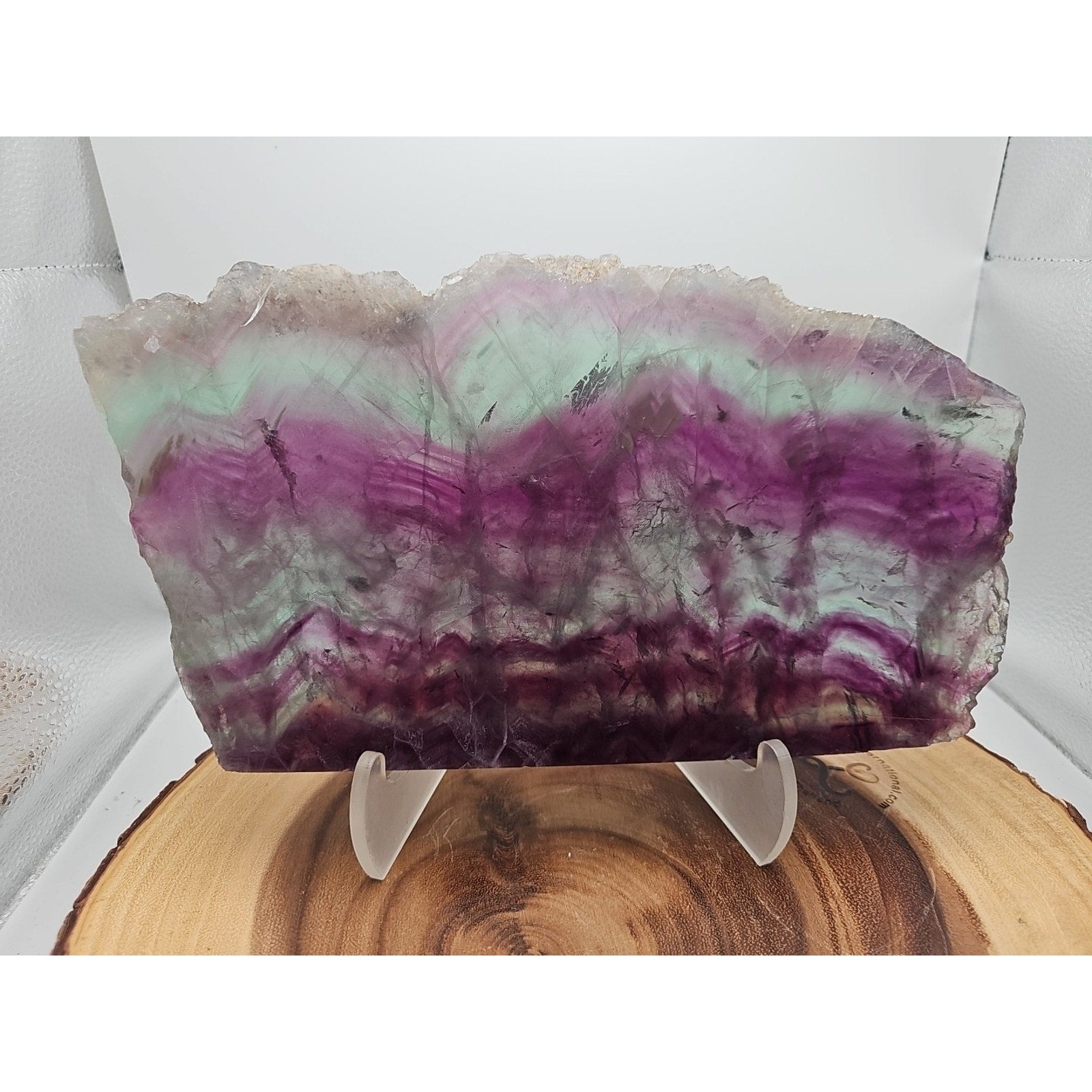 5.7LB Natural Fluorite Quartz Crystal Sheet - Vitreous Mineral Specimen | CrystalCloud Company by CrystalCloud Company