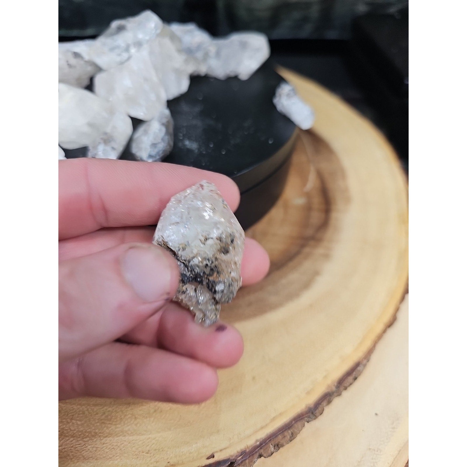 Natural Quartz Crystal pieces from Fonda, NY (aka Herkimer Diamond) 235grams by CrystalCloud Company