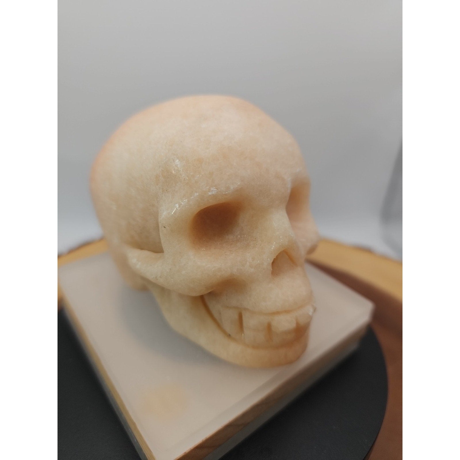 1.56 Natural sunstone Skull Crystal Carving Mixed Stones Healing by CrystalCloud Company