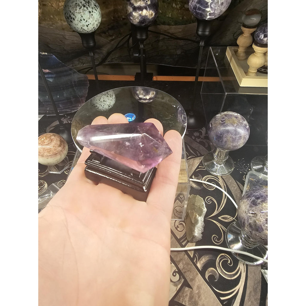 Amethyst point Japanese stand by CrystalCloud Company