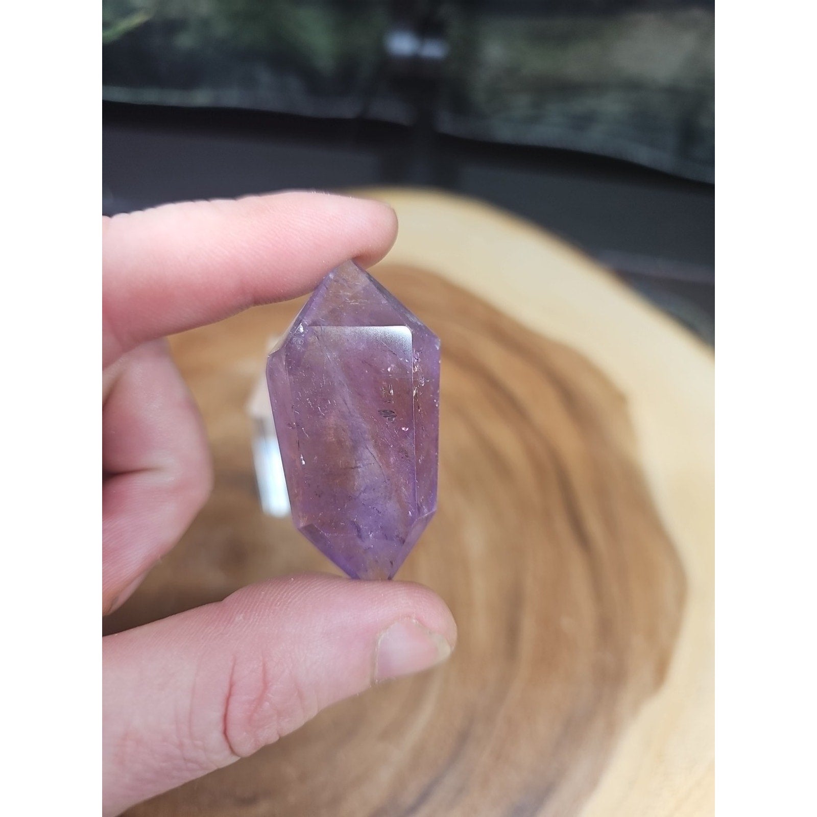 1each Natural Purple Amethyst Quartz Crystal Double Point Wand by CrystalCloud Company