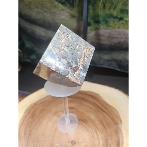 1.87LB 1Pcs Natural Ocean Jasper Onyx Quartz Crystal Geode Square Heptahedron by CrystalCloud Company