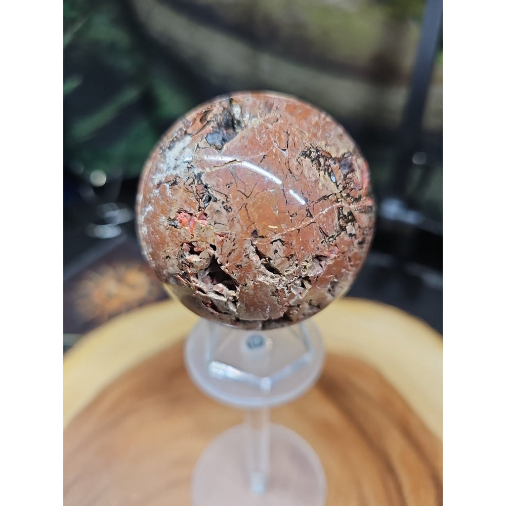 .74LB Natural Vesuvianite Agate Carnelian Crystal Geode Sphere Ball Healing by CrystalCloud Company