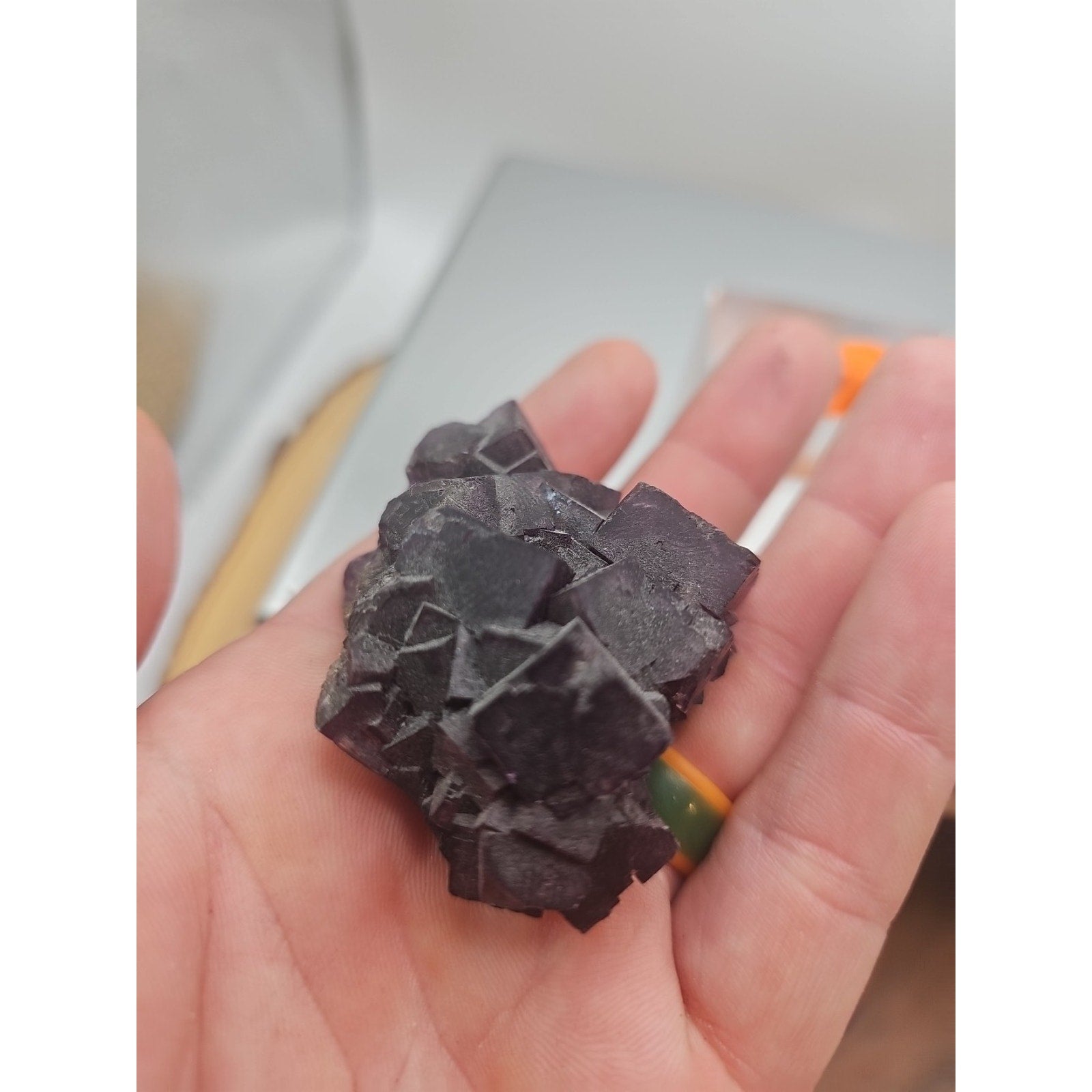Fluorite crystal quartz cluster 2.5oz by CrystalCloud Company