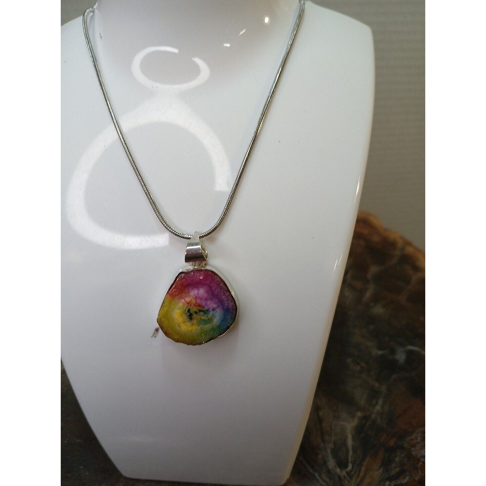 Druzy Necklace by CrystalCloudCompany