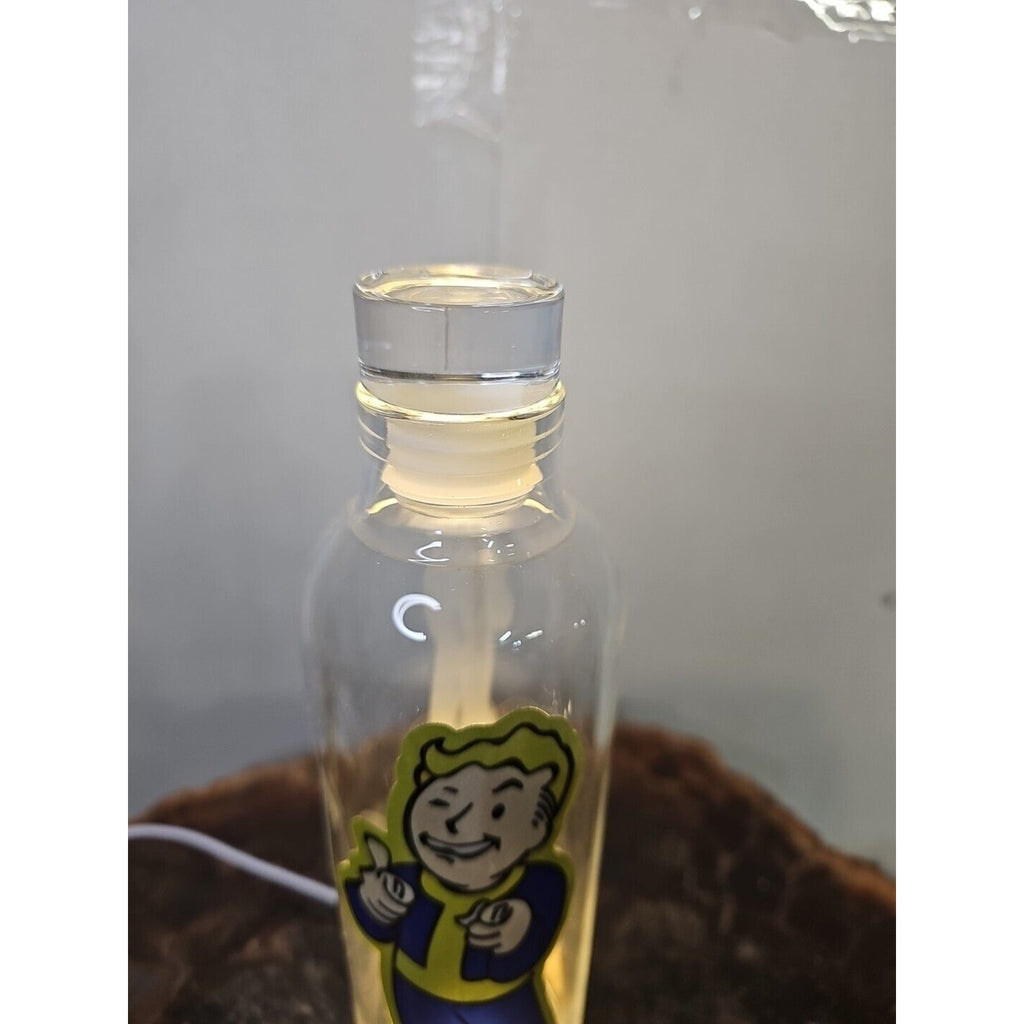 18oz Leak Proof Borosilicate glass bottle with caps BPA Free W/Fallout Boy Logo by CrystalCloud Company