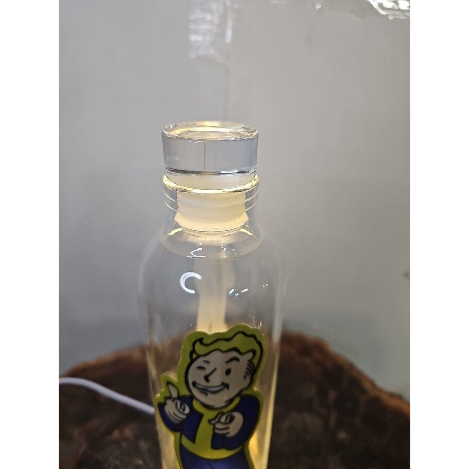 18oz Leak Proof Borosilicate glass bottle with caps BPA Free W/Fallout Boy Logo by CrystalCloud Company