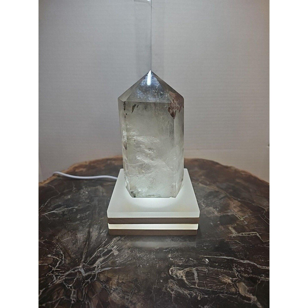 Madagascar Green Ghost Phantom Quartz Obelisk - 1.73LB Vitreous Healing Point | CrystalCloud Company by CrystalCloud Company