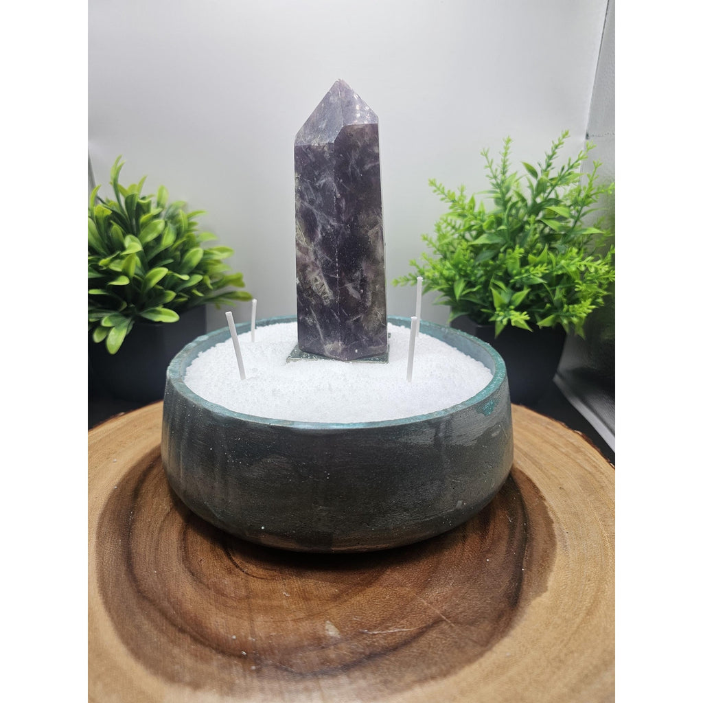 Purple Mica Candle Vessel by CrystalCloud Company