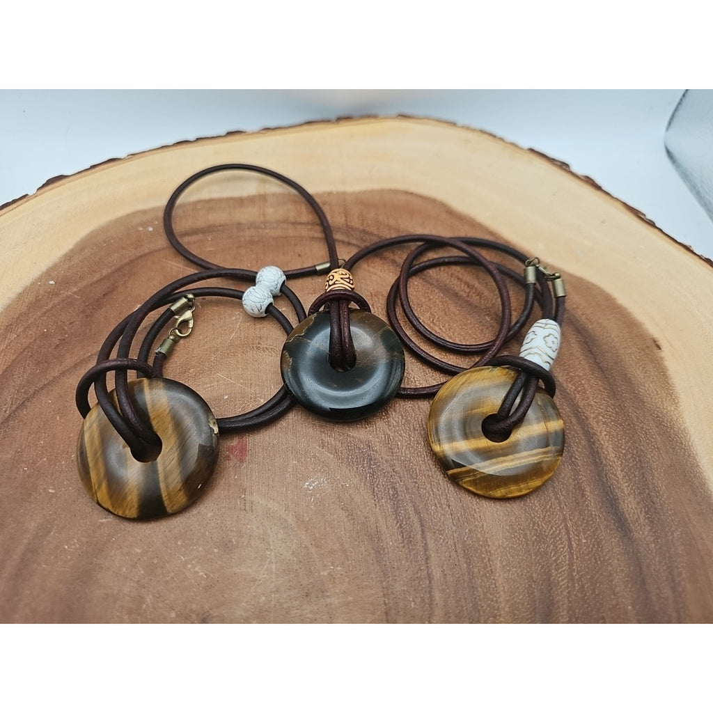 Tigers Eye Necklace 16in 1each Handmade To Order by CrystalCloud Company
