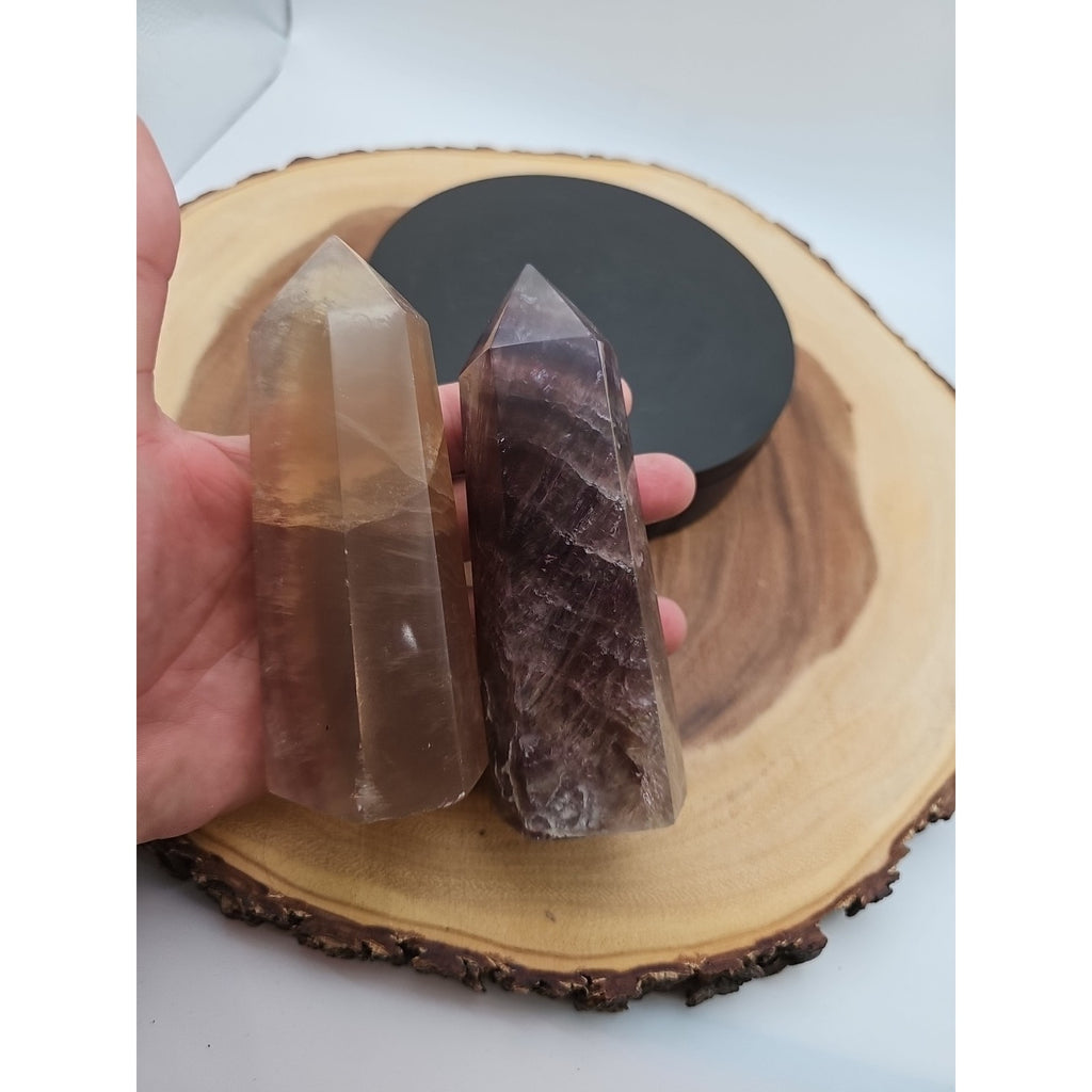 Fluorite crystals Set Of 2 1.69lbs by CrystalCloud Company