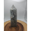 3.69LB 1Pcs Natural Gray Crazy Lace Jasper Crystal Point Tower Healing by CrystalCloud Company