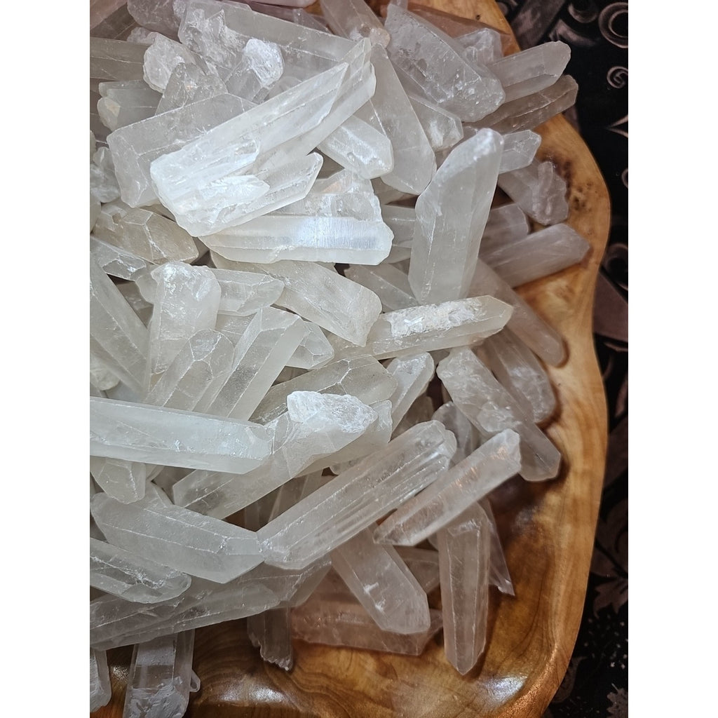 1lb Natural Clear Quartz Crystal Points Original Stones Brazil by CrystalCloud Company