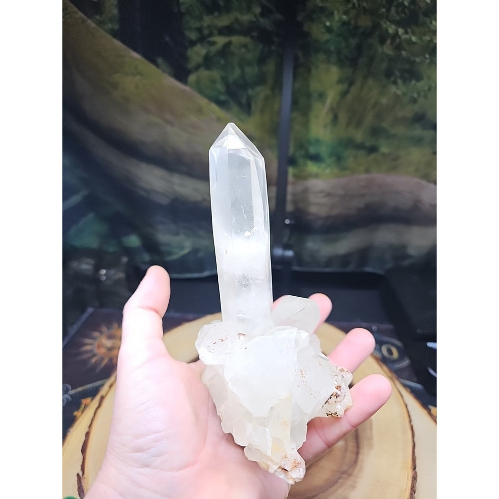 1.28LB Natural Clear White Quartz Crystal Cluster Energy Healing Specimen by CrystalCloud Company